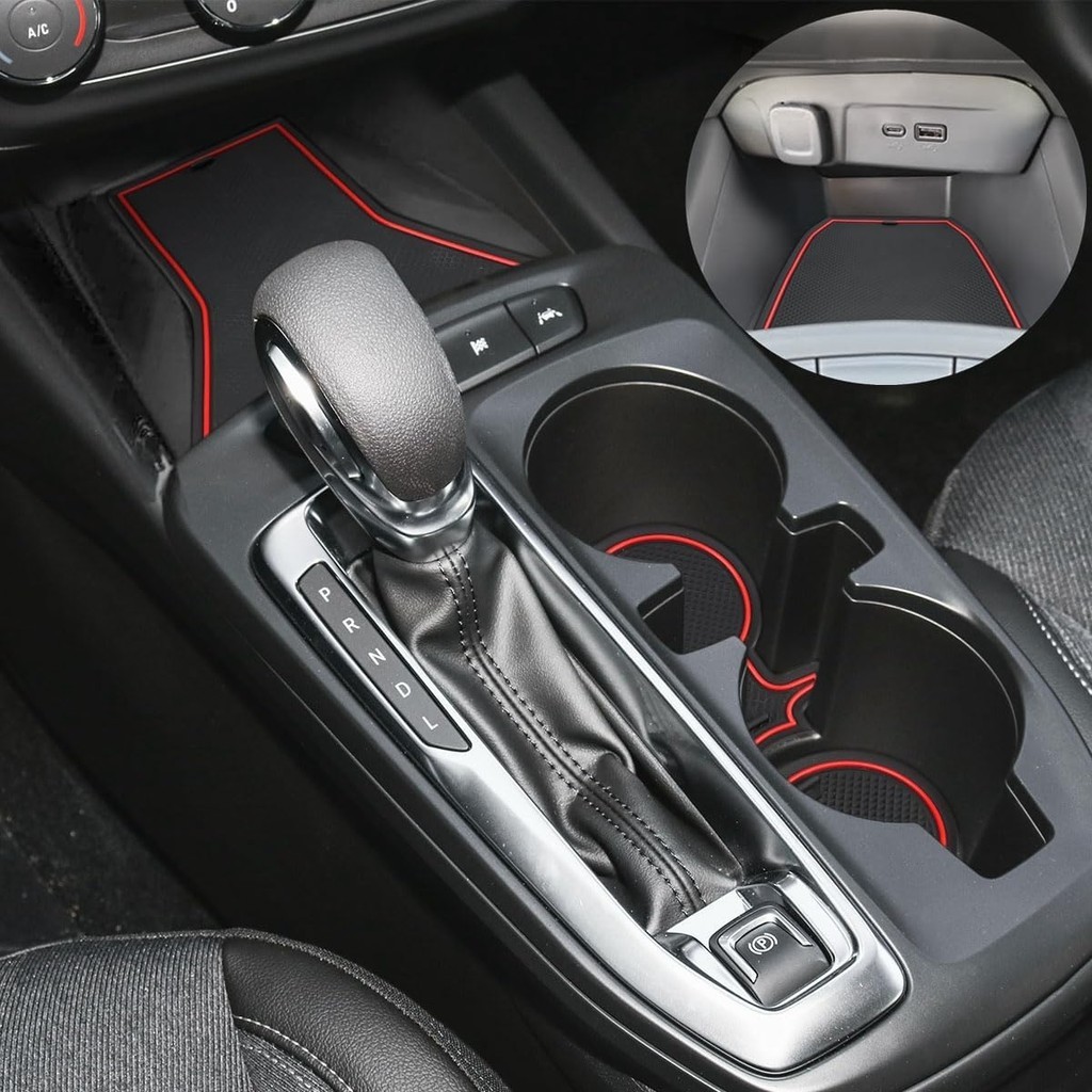 Thảm chống bụi Auovo Tương thích với Chevy Trax 2024 2025 Phụ kiện Khe cắm cửa Thảm 2025 Trax LS 1RS