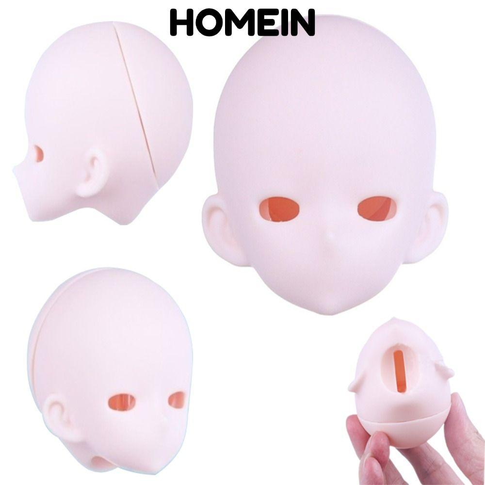 HOMEIN 1 / 4 BJD Anime Headsculpt, Da Trắng Anime-Style Bjd Baby Head, Không Trang Điểm Có Thể Mở PV