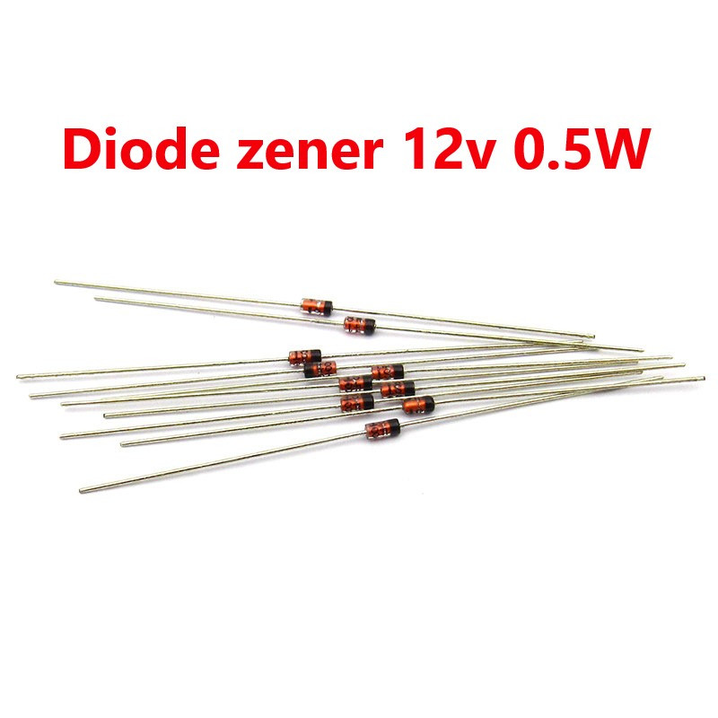 [Gói 10 con] Diode zener 12V 0.5W chân cắm