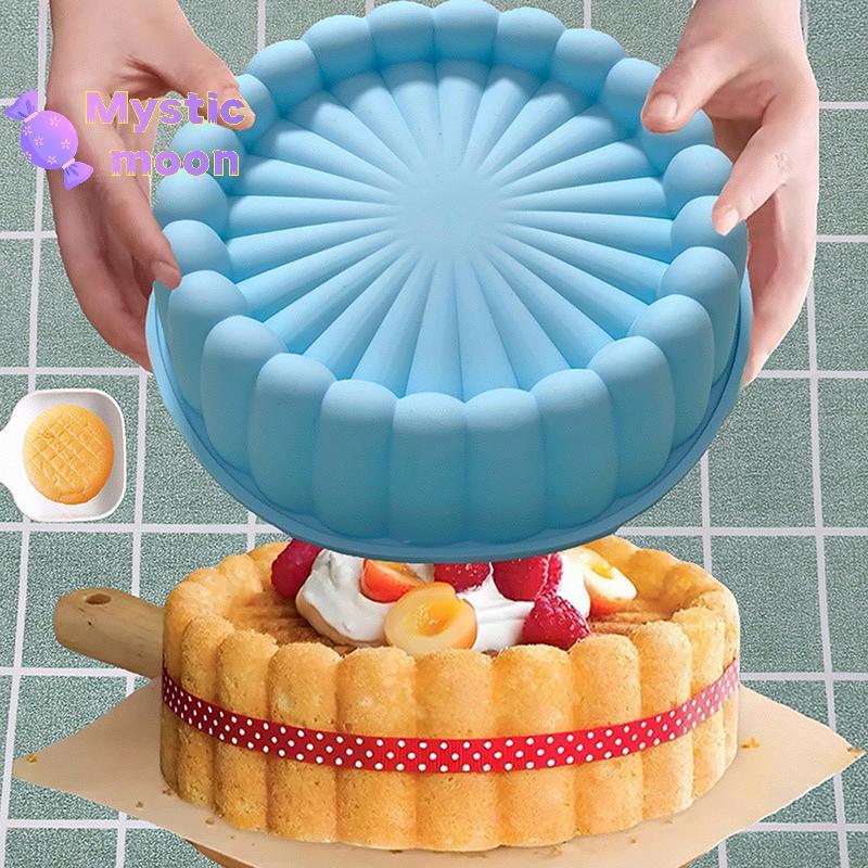 [Mystic] 6 Inch Charlotte Cake Pan Silicone Cheesecake Nonsti Khuôn Nướng Bánh Silicon Khuôn Làm Bán