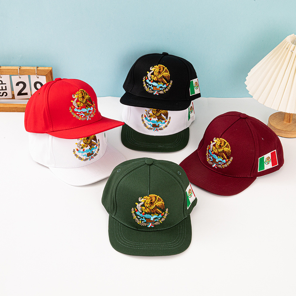 2026 Mexico Flat Vành Mũ Thêu Nhiều Màu Hip Hop Mũ Bóng Chày FL01.25