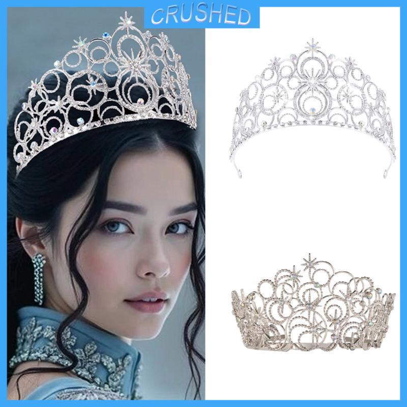Crush Girl Tiaras Vương Miện Băng Đô Trang Phục Cưới Mũ Cuộc Thi Nữ Hoàng Đảng