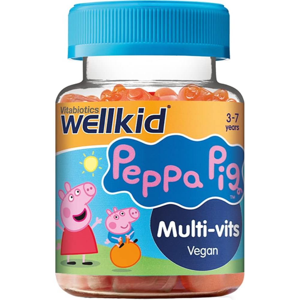Wellkid Peppa Chewable Gummy Vitamin của Vitabiotics - Số của Vương quốc Anh. 1 Công ty Vitamin. Côn