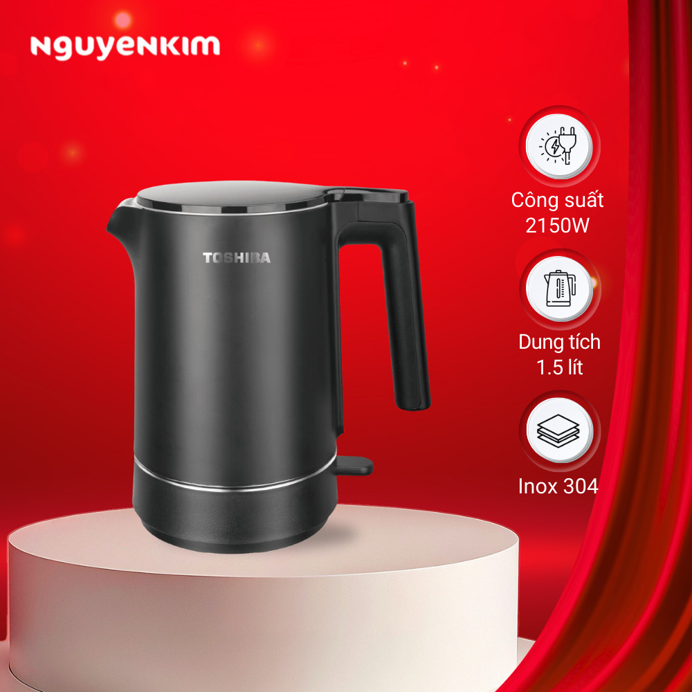 Bình đun siêu tốc Toshiba 1.5 Lít KT-15DS1NV