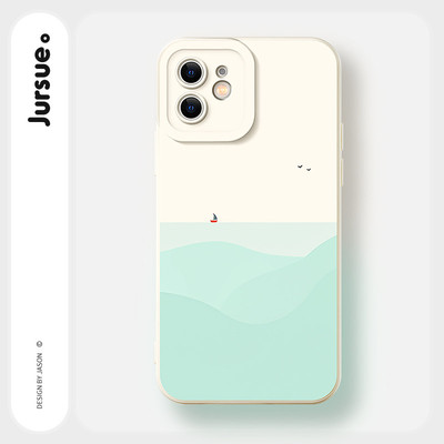 JURSUE Ốp lưng dễ thương đẹp độc lạ Nghệ thuật trừu tượng ngộ nghĩnh nam chống sốc chống bẩn mềm cho iPhone 17 Air 16 15 14 13 12 11 PRO MAX SE 2020 X XR XS ip 8 7 Plus MZ50314Q -Y