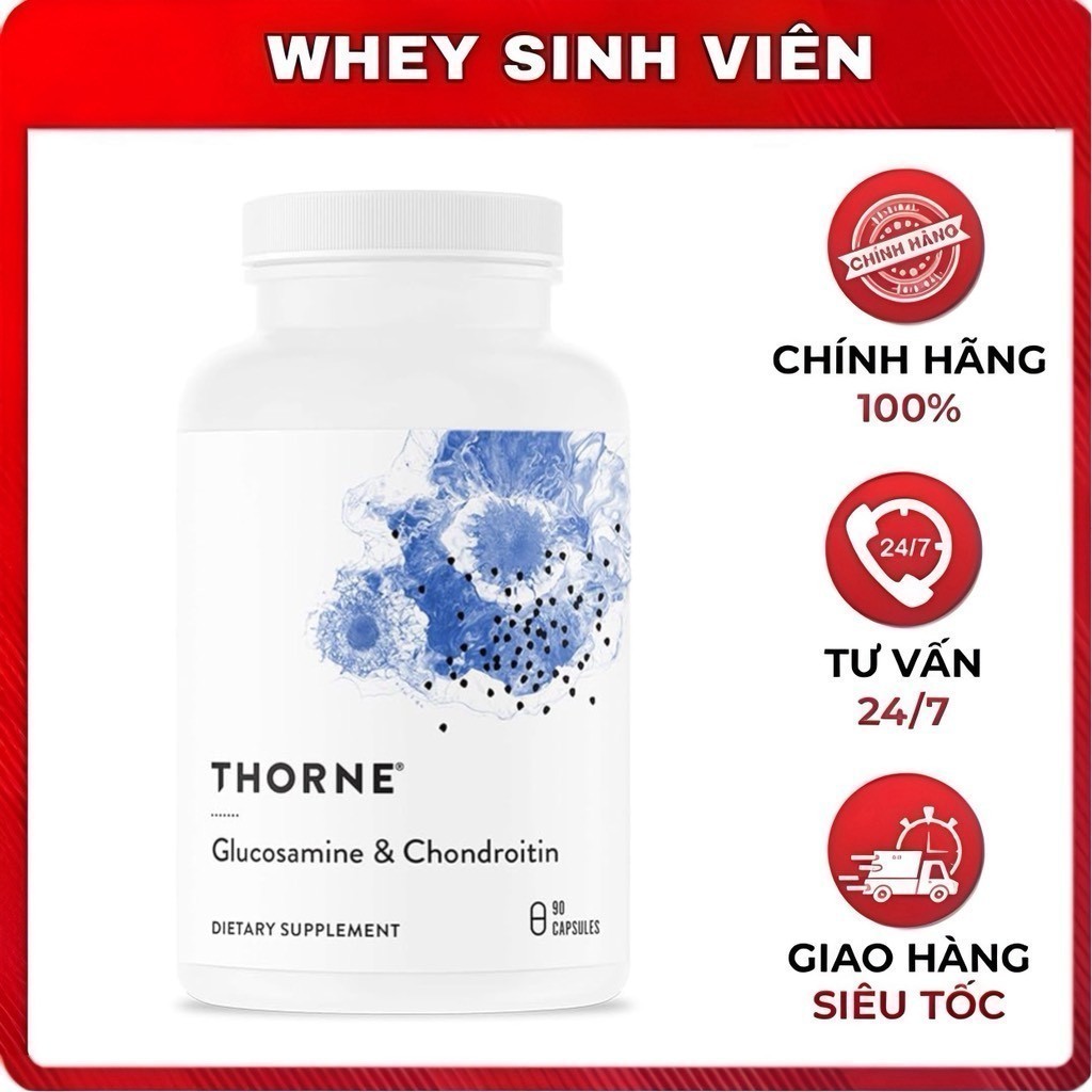 [Rẻ vô địch] Viên Uống Thorne Glucosamine & Chondroitin – Bảo Vệ Khớp, Ngăn Ngừa Thoái Hóa Whey Sinh
