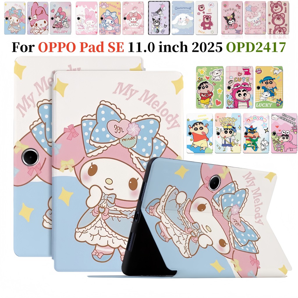Dành Cho OPPO Pad SE (11.0 ") 2025 OPD2417 OPD2420 OPD2419 Máy Tính Bảng Kuromi Melody Hoạt Hình Dễ 