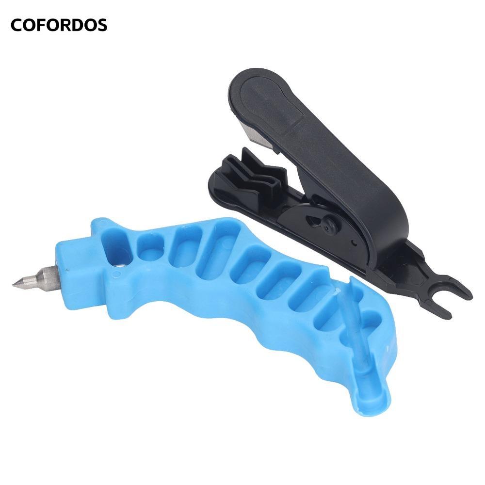 COFORDOS 2 Cái Lỗ Ống Nhỏ Giọt, Lỗ Tưới Nhỏ Giọt 2 Trong 1 Màu Xanh Dương, Dễ Dàng Cho Hệ Thống Đườn