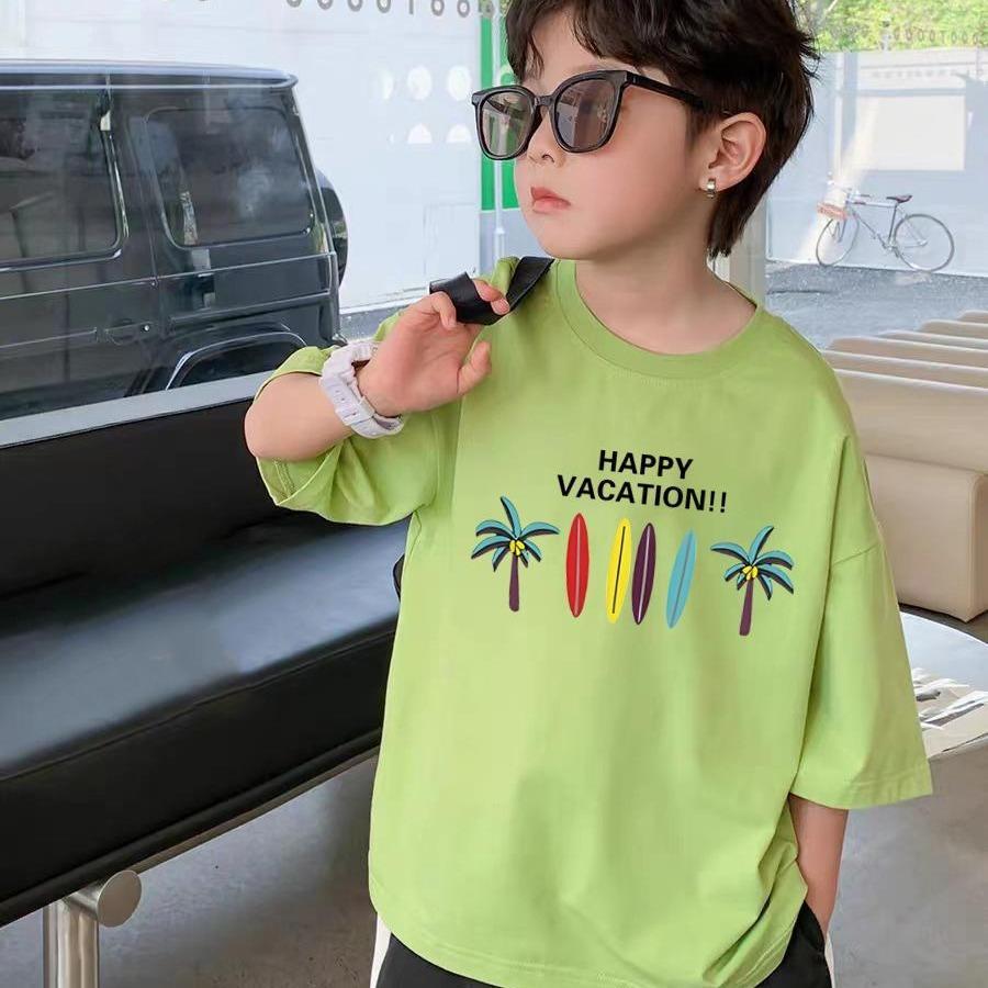 nganngi, Baju, Han Quoc, in hinh, be trai, cotton, cho be gai