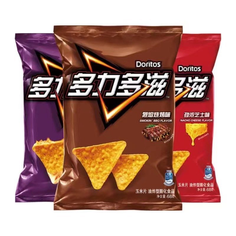 Doritos Corn Flakes68g*22Whole Box Supermarket Wholesale Manufacturer Cheese Flavor Snack Puff Potat