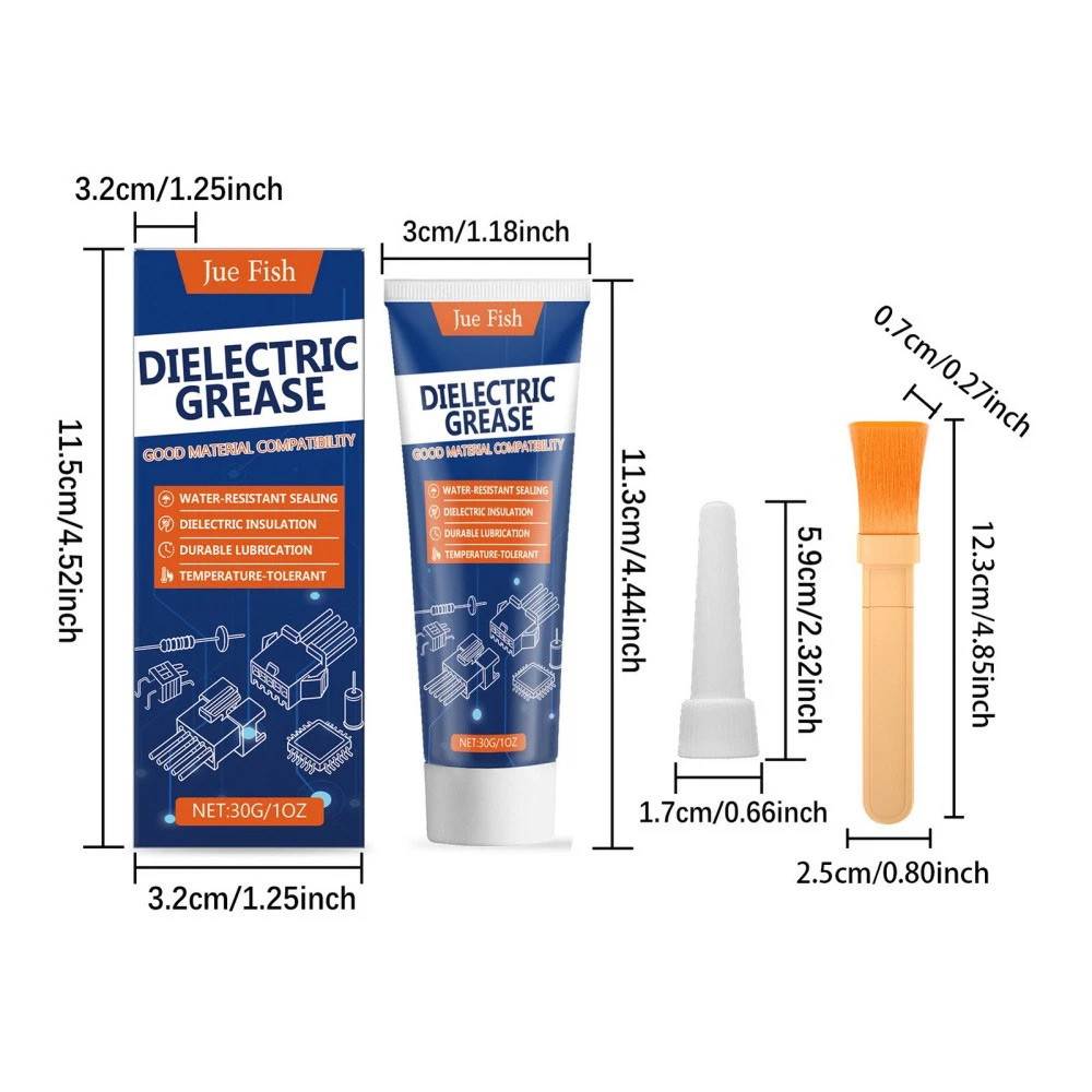 JUE FISH Dielectric Grease(30g) Waterproof Dielectric Grease Electrical Insulating