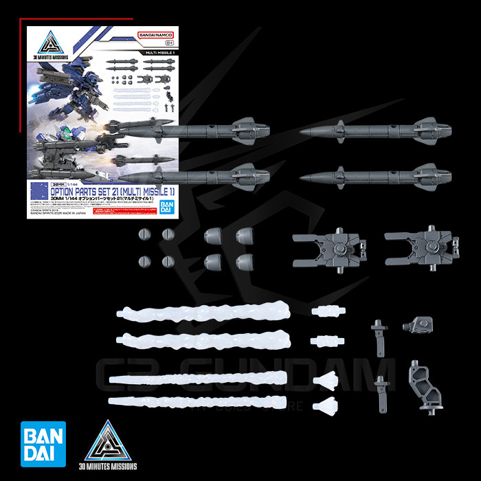 [BANDAI] PHỤ KIỆN MÔ HÌNH 30MM 1/144 Option Parts Set 21 (Multi Missile 1) CUSTOM PART HGBC  C3 Gund