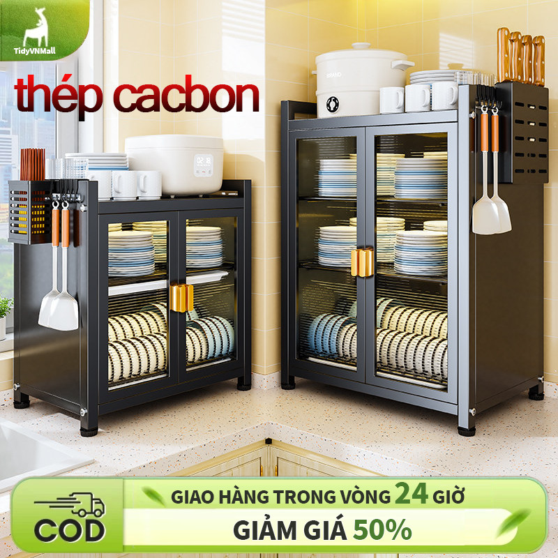 Tủ để bát đĩa Thép Carbon TidyVNMall