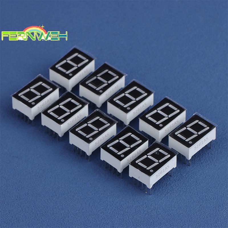 [Fernweh] 10 Cái Kỹ Thuật Số Tubemon AnodeCathode 0.56 Inch 10Pins 5161AS 5161BS 1 Bit Digit 7 Phân 