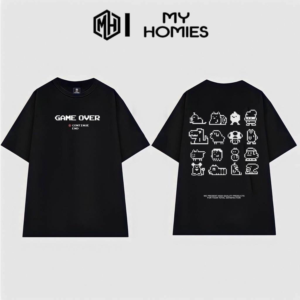 Áo thun cotton dày dặn và mềm mịn mẫu Game Over 2.0 - My Homies
