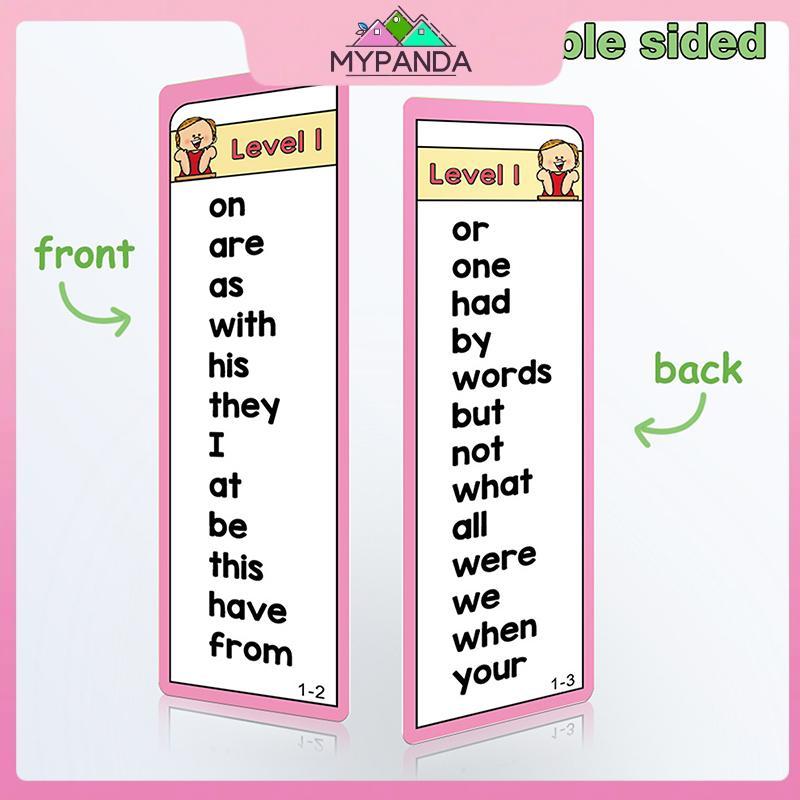 MYPANDA 1000 Chữ nhìn thấy Flashcards, Danh sách từ Thẻ Flash, Danh sách từ tần số cao, Tài liệu giả