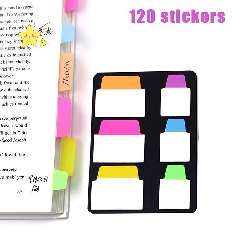 [JBTH] 120 Trang Đơn Giản Trong Suốt Chỉ Số Stiers Nhãn Màu Stiers DIY Stiy Notes Đồ Dùng Học Tập Vă