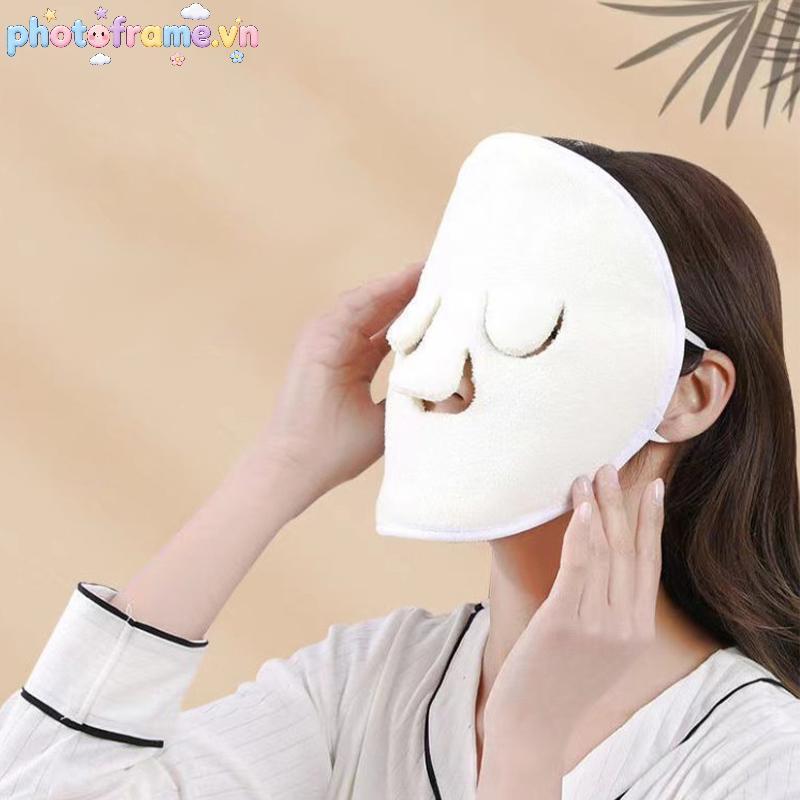 Khung Ảnh Nóng Nén Khăn Dài Staple Cotton Ướt Nén Mặt Khăn Mở Da Lỗ Chân Lông Nóng Nén Mặt Khăn Chăm