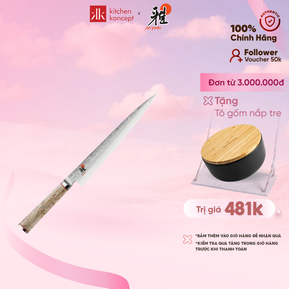 Miyabi - Dao làm bếp - Dao Sujihiki 5000MCD - 24cm