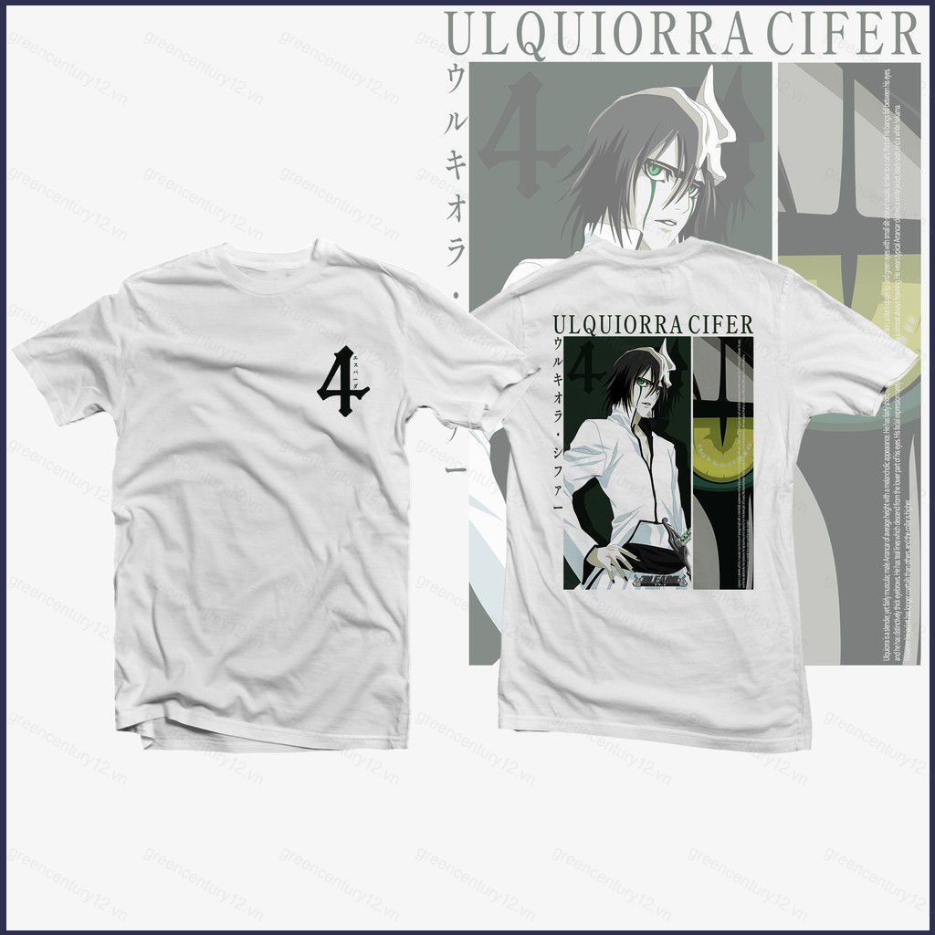 Áo thun hình Ulquiorra Cifer từ anime Bleach, dáng rộng, phù hợp mọi kích cỡ GC12