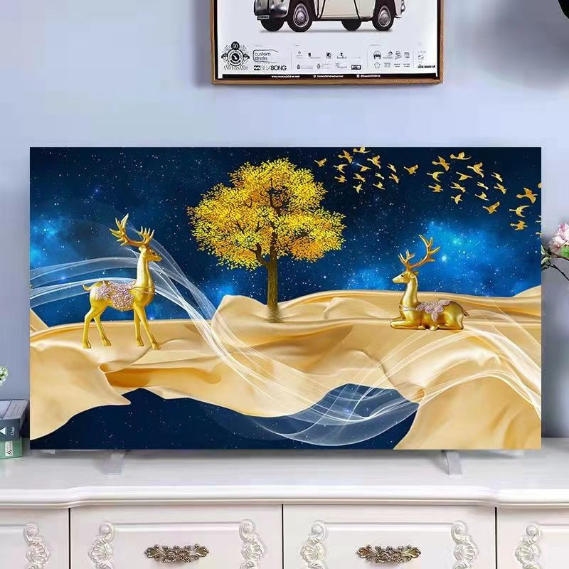 [Vỏ TV] Vỏ bụi Bộ màn hình LCD 55 inch 43 inch 32 inch 65 inch bụi để bàn treo phẳng cong đa năng ch