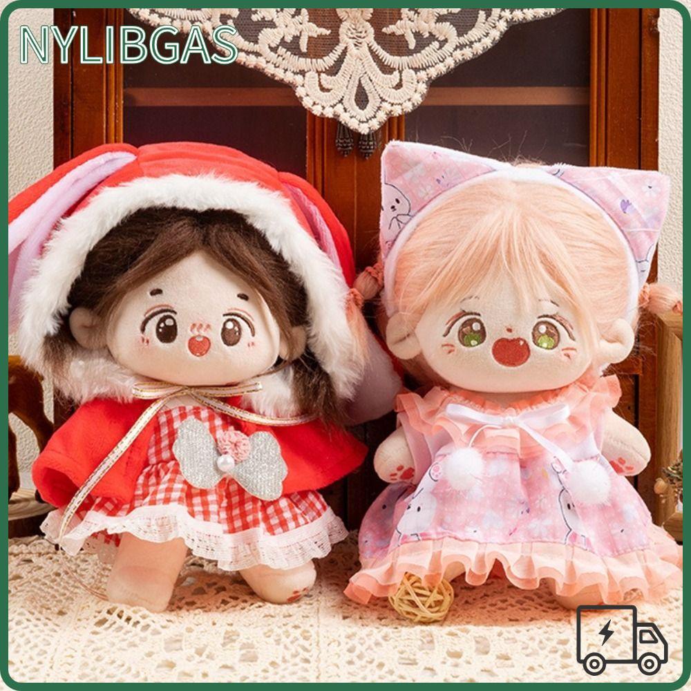 Bộ quần áo búp bê NYLIBGAS, Váy búp bê Cotton 20cm dễ thương Nifty, Váy Lolita công chúa xinh xắn dễ