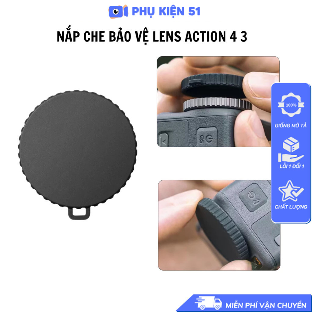 Nắp che lens Osmo Action 6 5 Pro 4 3 Nano bảo vệ chống trầy xước