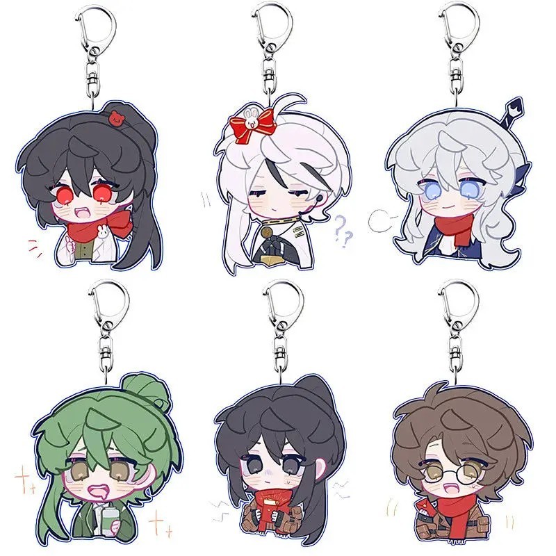 Móc khóa Lobotomy Corporation Library of Ruina Netzach Yesod mica trong suốt anime decor balo túi xá