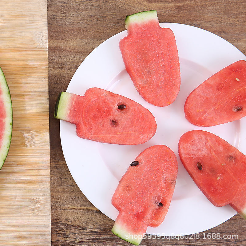 baoluan#Creative Watermelon Slicer Cute watermelon popsicle mold fruit slicer model fruit platter di