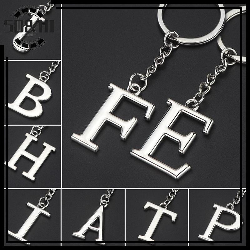 [SD & HI] Mặt dây chuyền bảng chữ cái sáng tạo Thời trang 26 chữ cái Bảng chữ cái Bảng chữ cái Ban đ