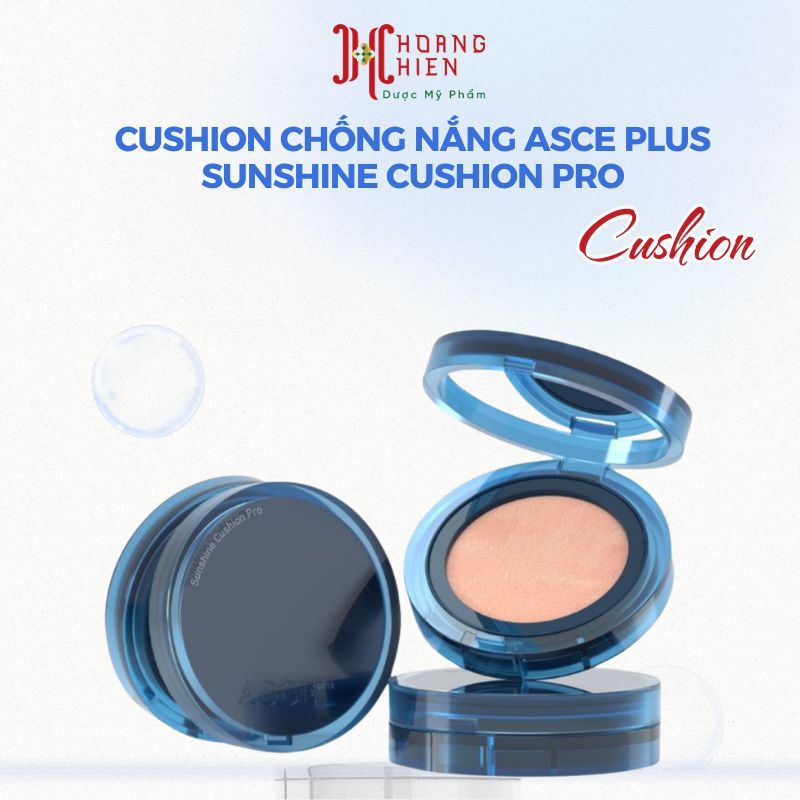 Cushion Chống Nắng ASCE plus Sunshine Cushion Pro–Che Phủ Tự Nhiên,Dưỡng Da Sáng Mịn, SPF50+ PA++++