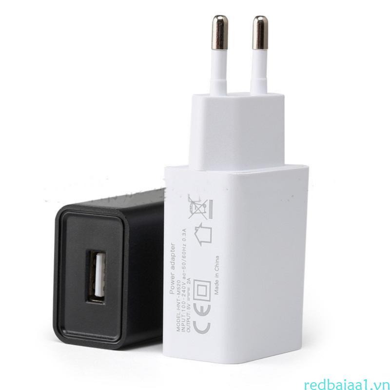 European Charger Adapter 5V 2A Charging Head for Smartphones Devices AC100-240V