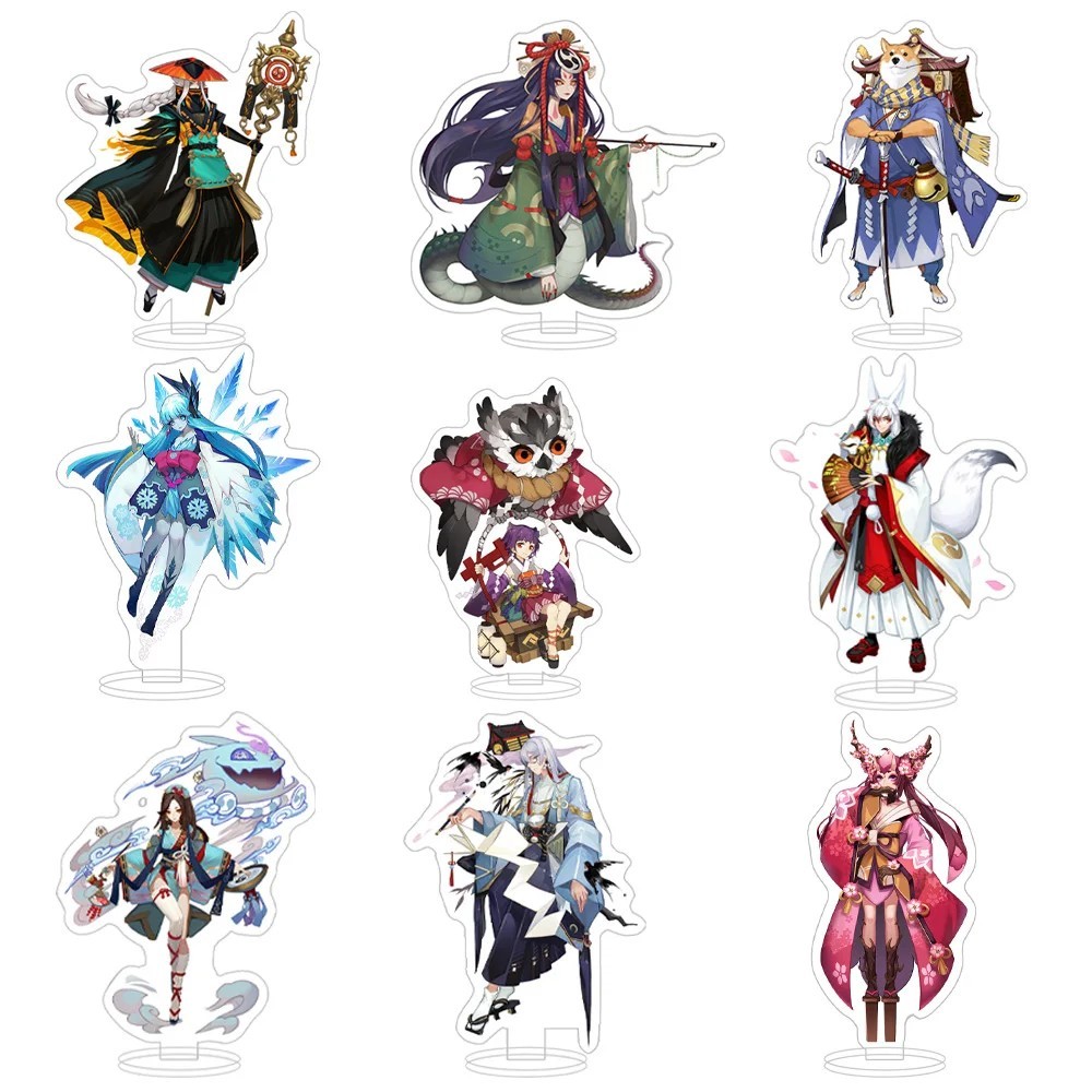 Standee Âm Dương Sư Onmyoji mô hình mica trưng bày nhân vật Kagura Yaobikuni Momiji Youko Ubume Haku