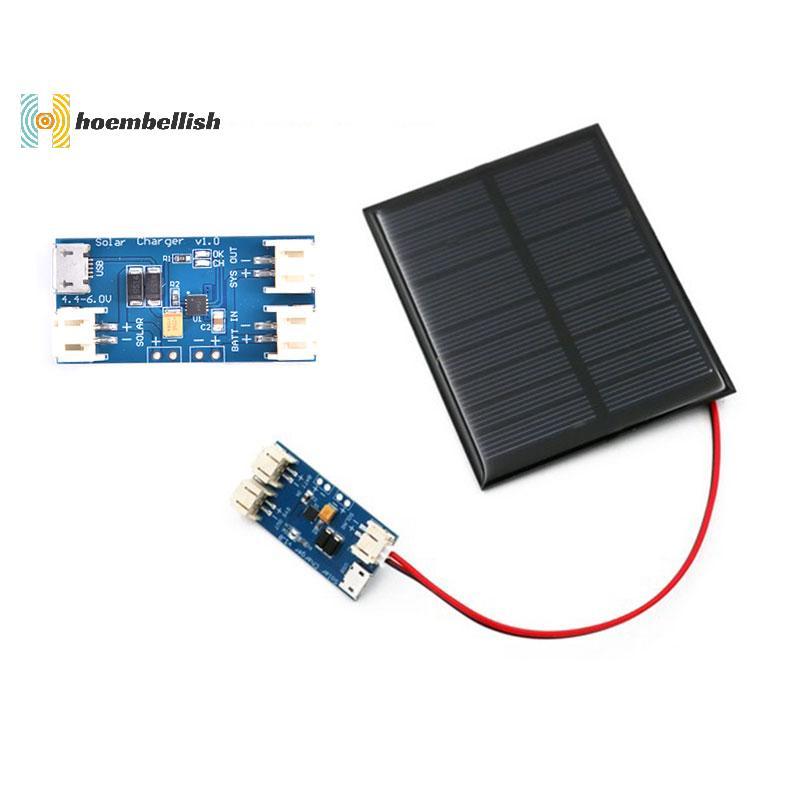 < Hoembellish > Bảng sạc USB Lipo năng lượng mặt trời Mini CN3065 Mô-đun 500mADC4.4-6V tốt