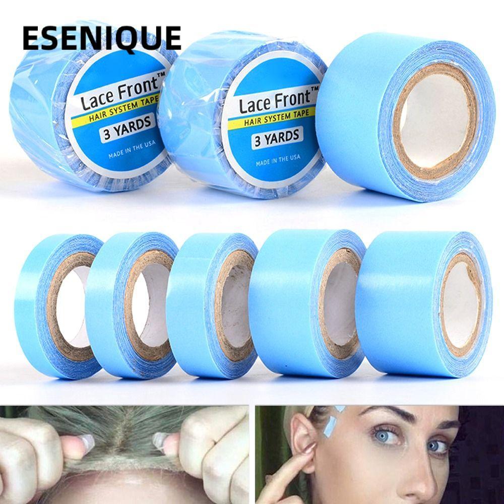 ESENIQUE 3Yards / Roll Wig Tape, Keo dán phía trước ren siêu giữ, Băng keo hệ thống tóc chống nước h