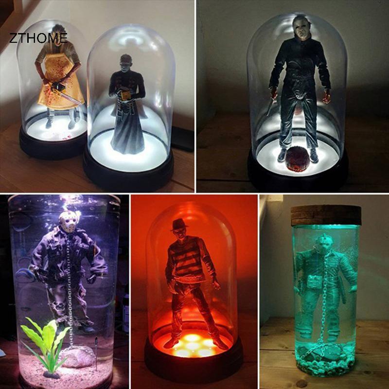 ZTHOME Jason Voorhees Collector Đèn Nước Phần 6 Jason Sống Kinh Dị Phim Lưu Niệm HOT