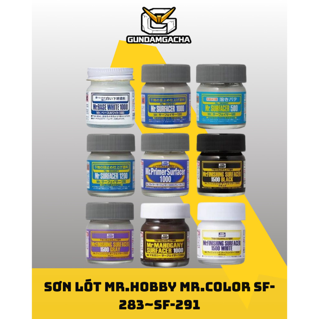 X-Sơn Lót Mô Hình Mr.Hobby / Mr.Color SF-283 → SF-291 – Primer Sơn Mô Hình Chính Hãng