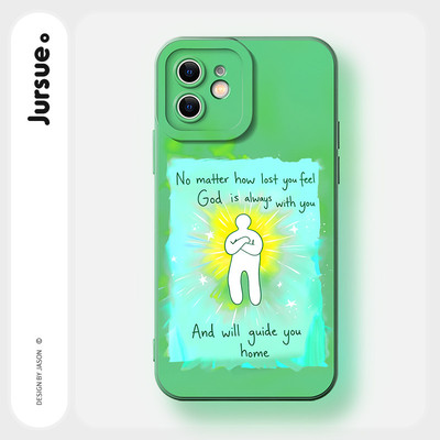 JURSUE Ốp lưng dễ thương đẹp độc lạ Nghệ thuật trừu tượng ngộ nghĩnh nam chống sốc chống bẩn mềm cho iPhone 17 Air 16 15 14 13 12 11 PRO MAX SE 2020 X XR XS ip 8 7 Plus MZ50466Q