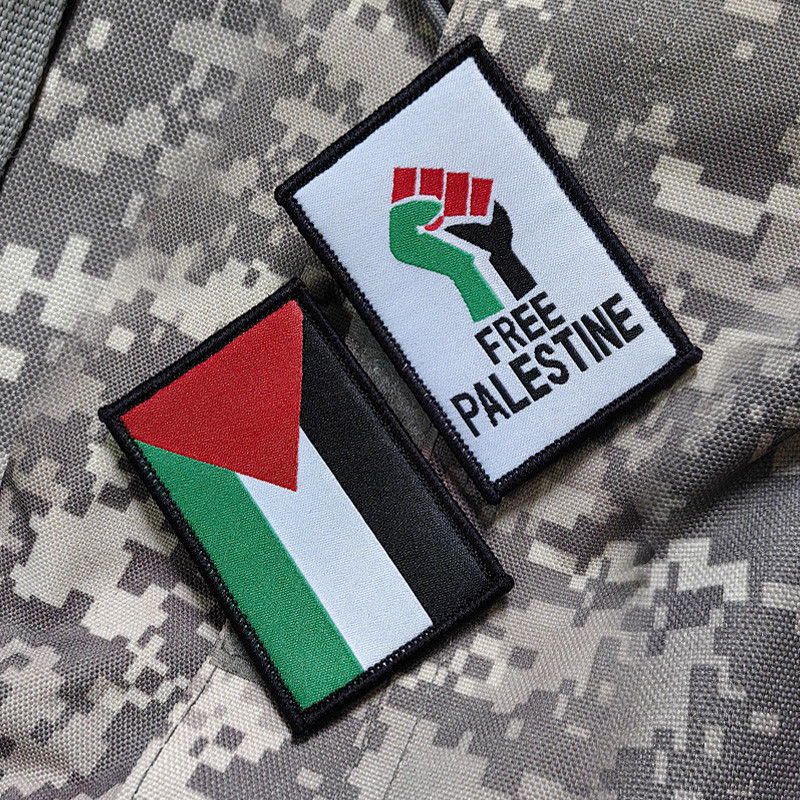 Spot Goods#Free Palestine Velcro Patch with Palestinian Quotes