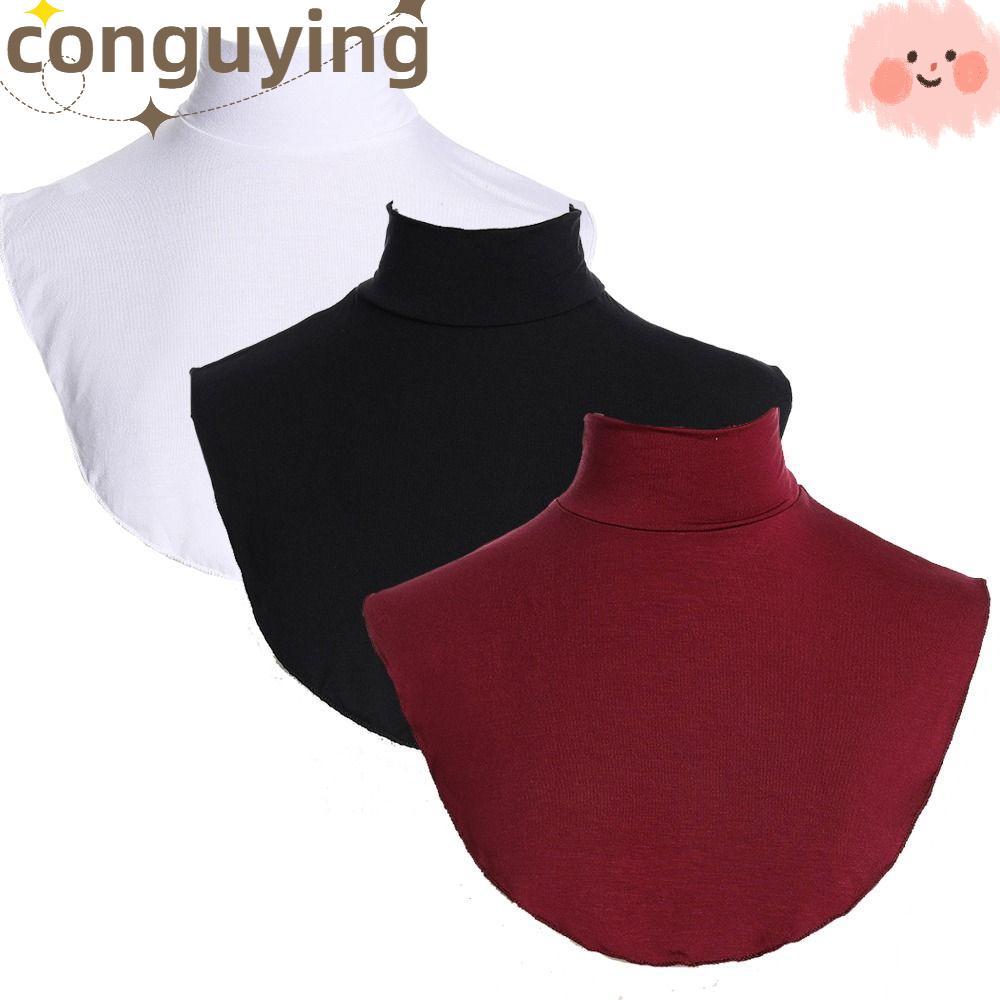 CONGUYING Vòng cổ cao thời trang Vỏ cổ cao Modal cổ cao