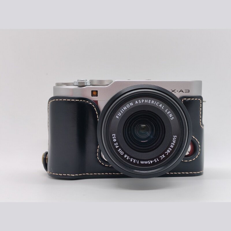 Thích hợp cho Vỏ da bảo vệ máy ảnh Fuji XA3 / XA5XA7 Đế chống va chạm Fujifilm Xa3 Vỏ bảo vệ nửa bìa