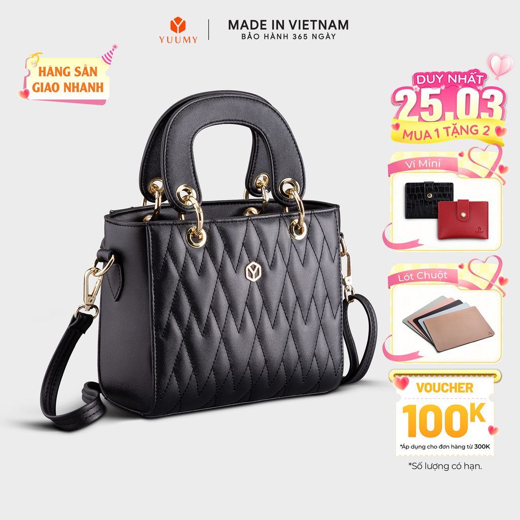 Túi Yuumy (Thời trang nữ đi tiệc size 19 - Túi xách da Seasand YTX24)