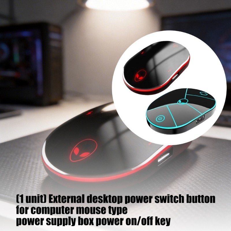 Nút nguồn máy tính để bàn QUU Công tắc nguồn ngoài PC TRÊN Nút nguồn điện PC LED