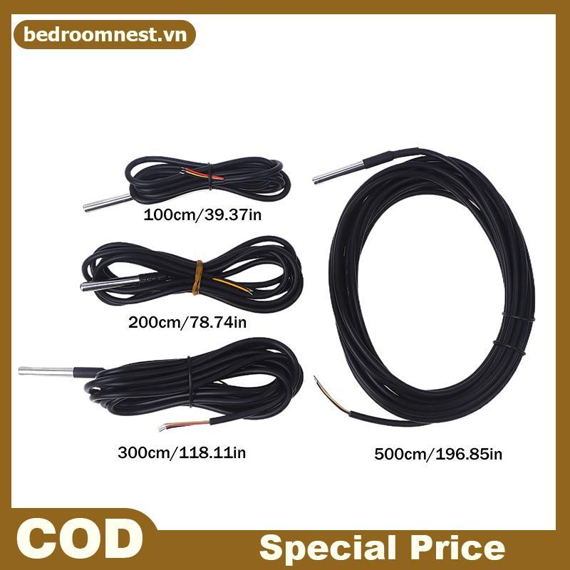 PHÒNG 1 CÁI DS18B20 Đầu dò nhiệt độ ren chống nước Cảm biến nhiệt độ Thép không gỉ cho Arduino.