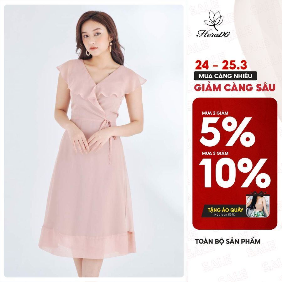 Đầm xòe cổ V HeraDG - SDP20064