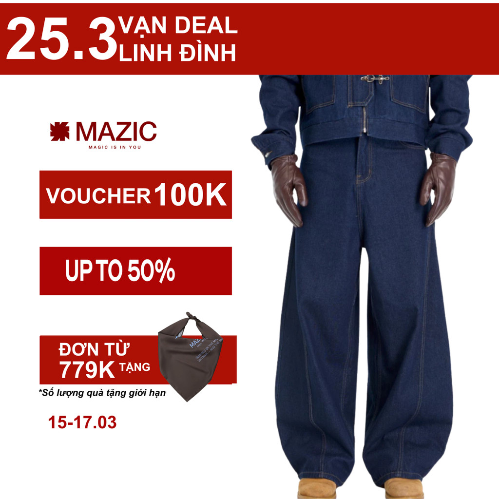 QJ01 - "MAZIC" QUẦN JEANS ỐNG RỘNG URBAN DENIM BAGGY JEANS