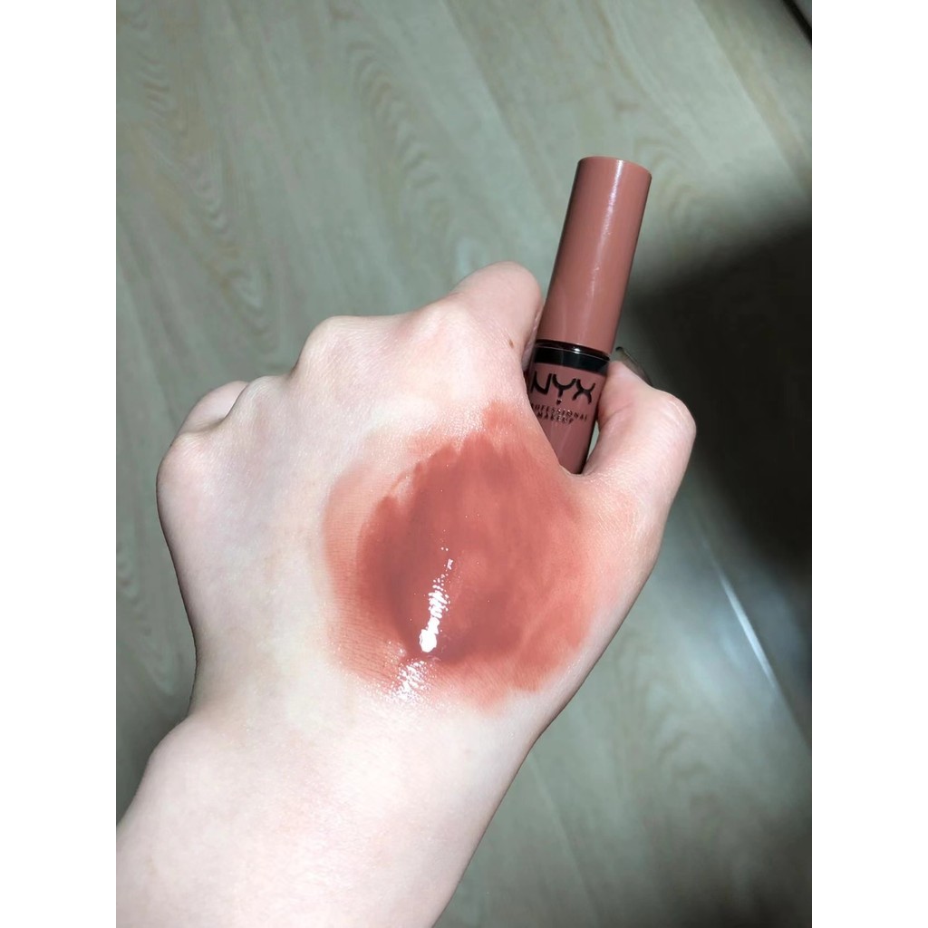 [Trà sữa trong suốt linh tinh Nhật Bản] NYX bơ bóng bóng Son bóng môi BLG16 praline17 Oolong