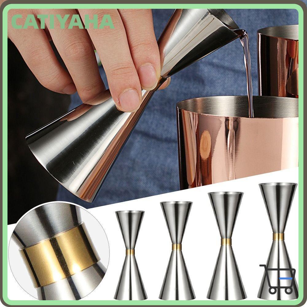 CATIYAHA Thanh Đo Jigger, Đo Bên Trong Jigger Cocktail Đôi OZ / ML, Đo Thép Không Gỉ Bắn Nhật Bản Ji