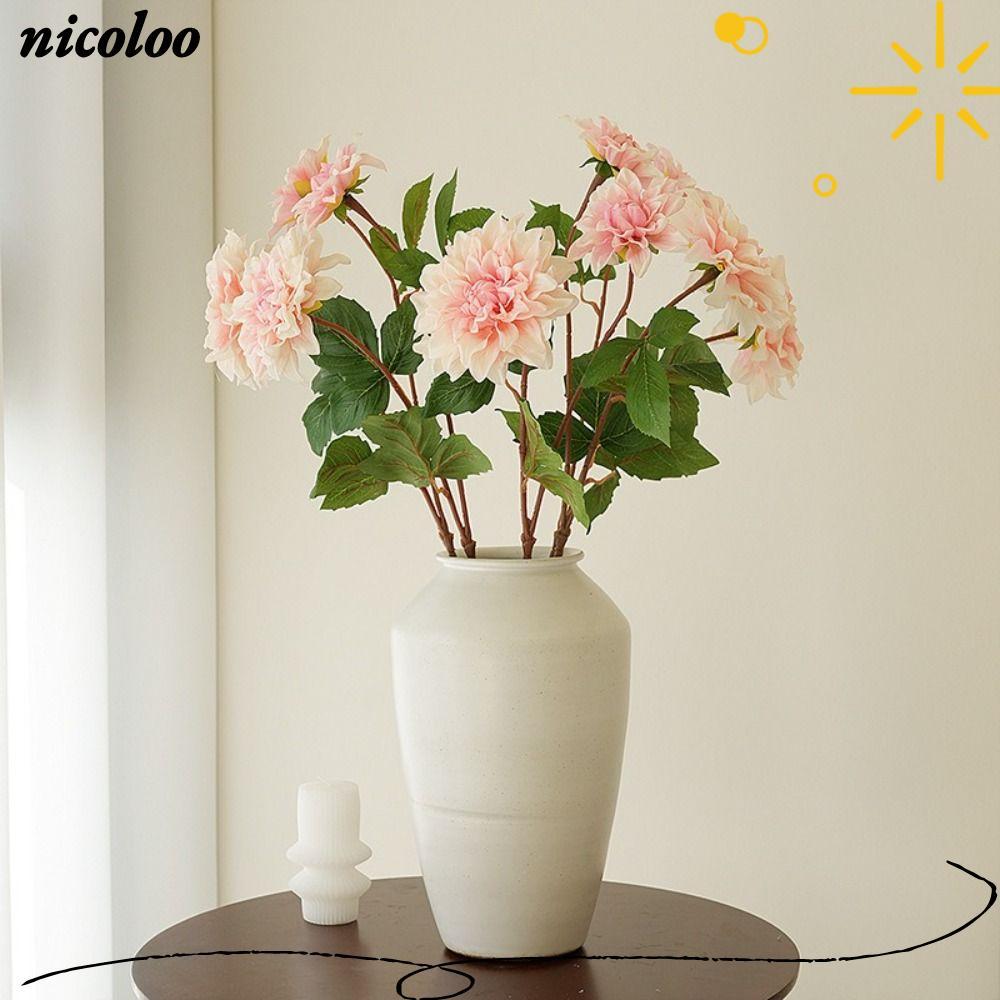 NICOLOO Nhân Tạo Hoa Dahlia, Đầy Màu Sắc Handmade Cảm Ứng Thật Dahlia, DIY Cưới Hoa Chất Liệu Sắp Xế