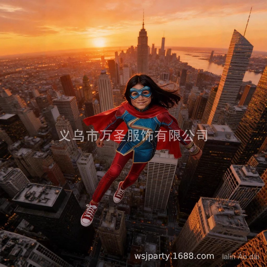 Bộ đồ cosplay Captain Marvel 2 - Áo liền quần phong cách mới dành cho fan phim Marvel